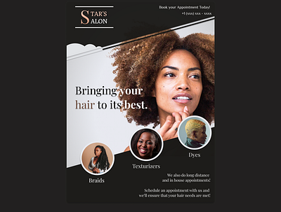 Star's Salon design flier