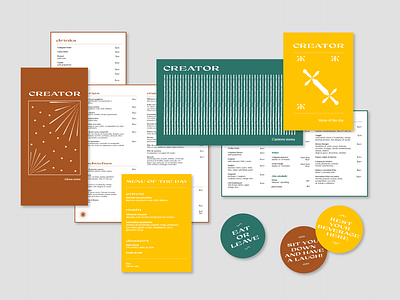 Creator . Restaurant Menus