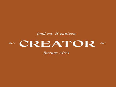 Creator . Restaurant Logo