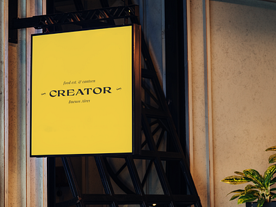 Creator . Restaurant Branding