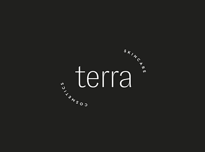 Terra Skincare . logo art direction branding cosmetics design graphic design minimal natural natural cosmetics natural logo skincare type typography