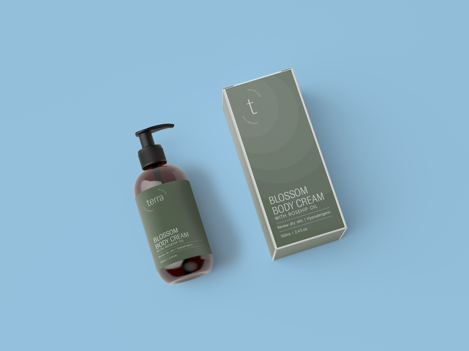 Terra Skincare . cream packaging by Gretel Gorondon on Dribbble