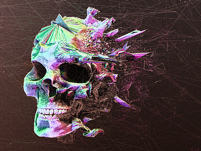 Exploding Skull skull