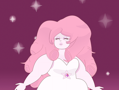 Rose Quartz figma graphic design illustration rose quartz steven universe