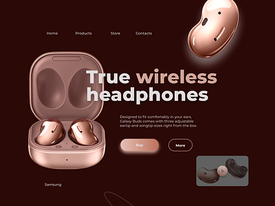 True wireless headphones