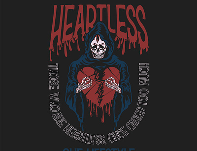 heartless apparelbrand artwork badge badgedesign badges clothing brand clothingdesign designwork illustration skull art