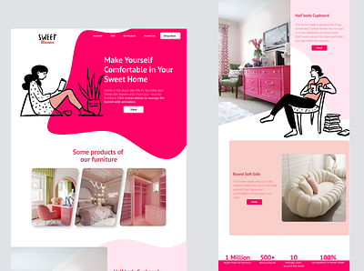 Furniture Website design figma furniture graphic design home illustration logo ui website