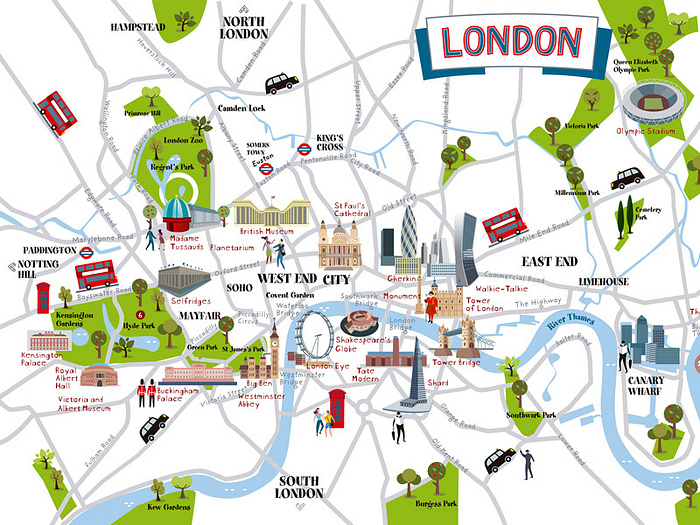 London Map by Jesús Sanz on Dribbble