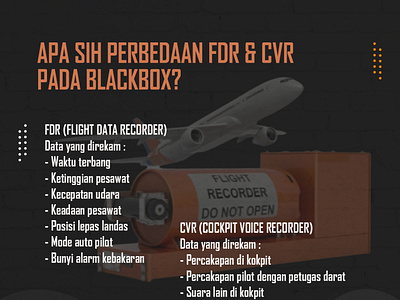 Perbedaan FDR & CVR blackbox cockpit voice recorder cvr fdr flight data recorder pesawat