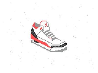Air Jordan 3 8-Bit 3 8bit air illustration jordan nike pixel show sneaker