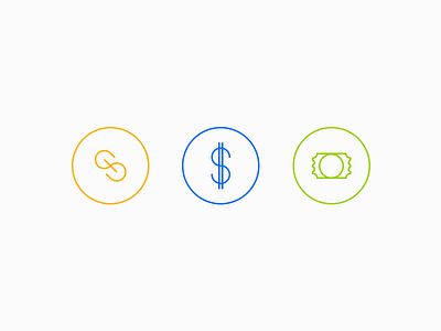 Free Money badges coupon design dollar icons illustration link share