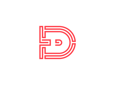 Personal da design identity logo mark maze symbol
