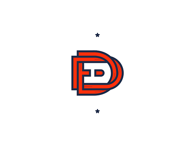 Initials da design identity logo mark maze symbol