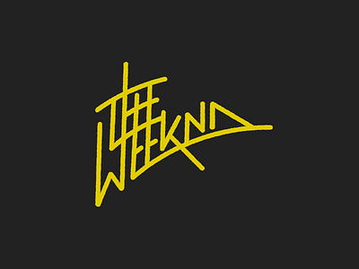 The Weeknd branding calligraphy design logo mark theweeknd typography