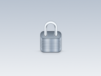 Lock design lock metal safe security silver ui ux