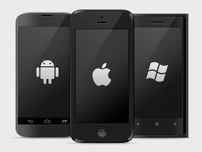 Mobile 4 5 920 android apple black design gloss google icon ios iphone microsoft mobile nexus nokia smartphone ui windows