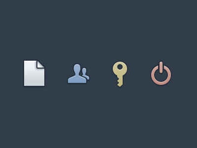 Menu Icons design files groups icons logout settings ui ux
