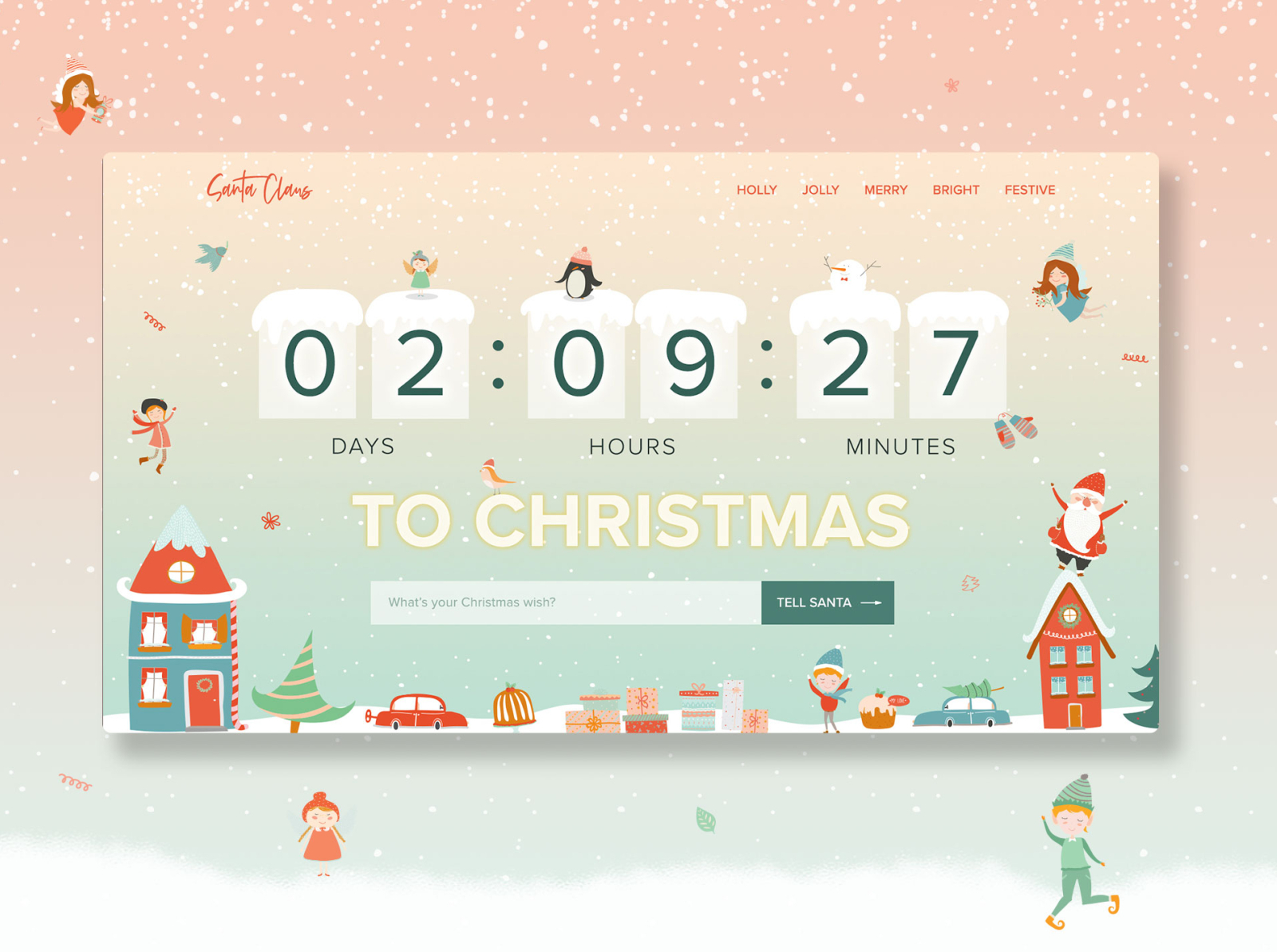 Christmas day countdown! by Laurenthia Sugianto on Dribbble