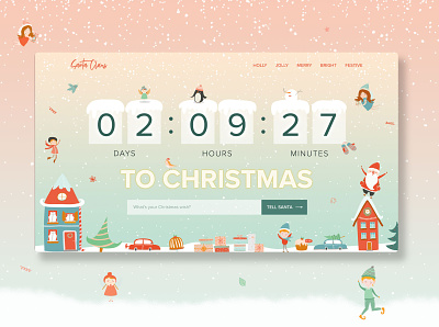 Christmas day countdown! christmas ui uidesign webdesign webdesigner webdesigns webdevelopment website websitedesign websitedesigner websites