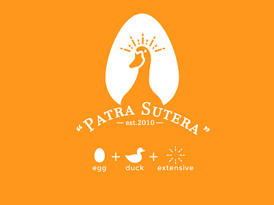 Re-Branding "Patra Sutra" brand brand identity branding design duck fresh identity illustration logo logo minimalist modern orange products re branding salted egg simple
