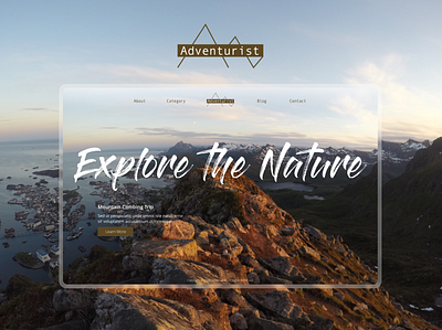 Adventurist | Website Design branding design informational informative interface organisation outdoor sports ui uiux ux web webdesign website