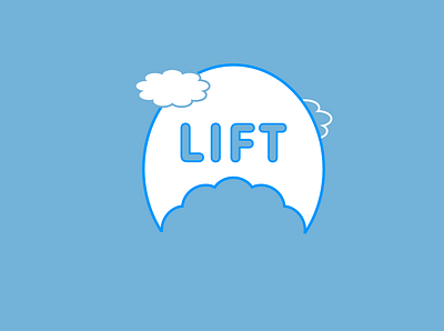 Lift affinitydesigner blue blue and white branding dailylogochallenge design logo minimal sky vector