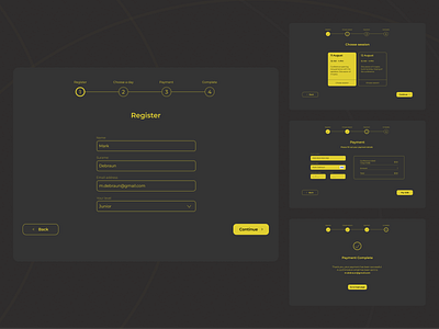 Registration form design minimal register registration registration form registration page ui web