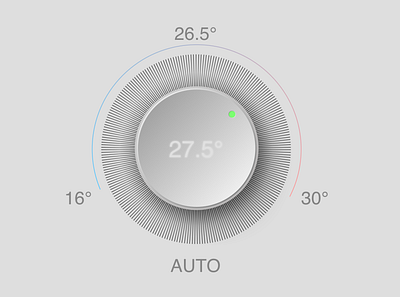 Smart home / smart air conditioning master switch design icon typography ui ux