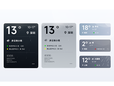 HMI-Weather 01 car hmi design icon mi人力资源交流电 ui ux