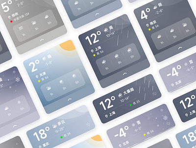 HMI-Weather 03 car hmi design icon mi人力资源交流电 ui ux