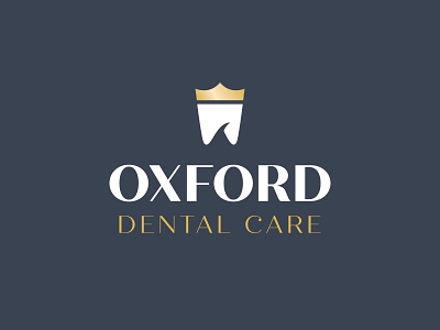Oxford Dental Care braces brand branding crown dental dental care dentist dentistry doctor logo logodesign opulent orthodontist oxford teeth tooth