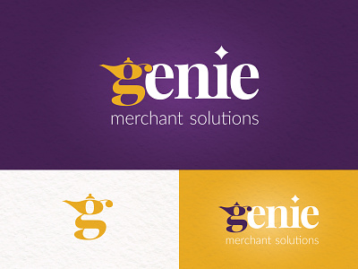 Genie Merchant Solutions branding genie genie lamp lamp logo logo design