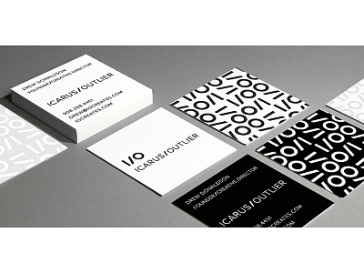 Icarus/Outlier Business Cards branding business cards graphic design marketing