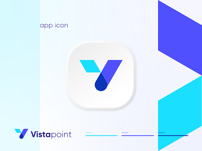 vistapoint abstract logo app icon app logo brand identity branding business logo corporate logo creative logo flat minimalist graphic design logo logo branding logo design logo presentation logomark marketing logo modern logo monogram tech logo visual identity