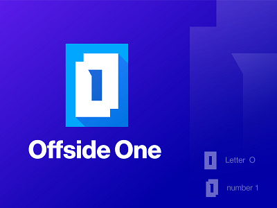 Offside One app icon brand identity branding graphic design letter 1 letter mark letter o lettering logo logo branding logo design logo designer logos minimal flat modern logo monogram symbol technology vector wordmark