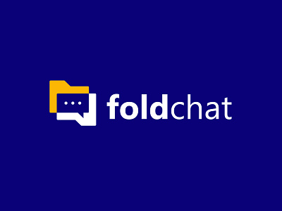 Fold chat logo blockchain branding chat logo custom logo finance fintech folder logo futuristic icon identity logo logo mark logodesign logos logotype saas software symbol tech technology technology vector
