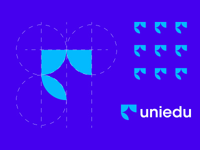 uniedu logo design mark, symbol, graphic mark