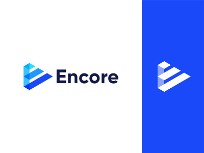 Encore - E logo -futuristic