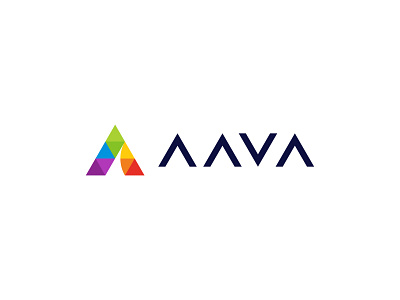 AAVA - A logo a logo banking blockchain branding colorful logo creative logo exchange finance fintech identity investment logo modern logo nft payment retail simple logo software wallet