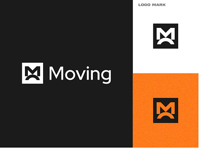 Moving logo design mark brand brand identity branding design icon identity logo logo design logo mark logodesign logos logotype mark mo logo modern logo monogram