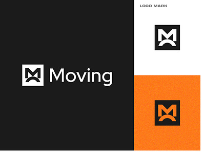 Moving logo design mark brand brand identity branding clean graphic design icon identity logo logo design logo designer logo mark logodesign logos logotype mark mo logo monogram symbol typography vector