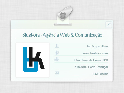 Company & user ID Tag blue bluekora card iconsweets2 id tag light metal transparent user