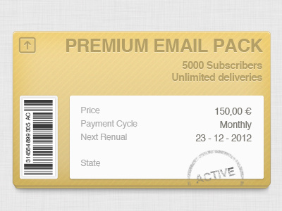 Email Pack barcode bluekora brown pack stamp sticker