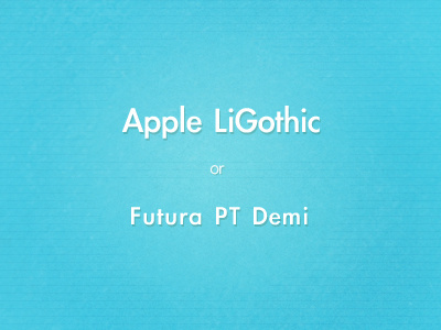 5cddec & Apple LiGothic apple ligothic blue futura pt demi light noise pattern
