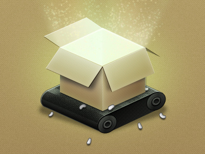 Box for a Login page box light roller shadow sparkle