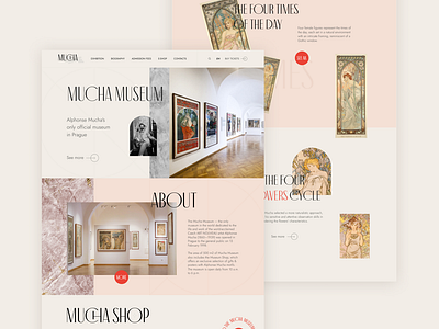 Mucha Museum in Prague - UX/UI Concept