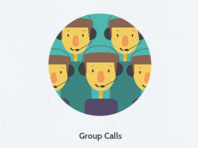 Group Calls Icon icon illustration
