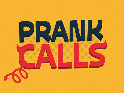 Prank Calls - Logo design illustration logo