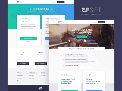 EF SET Website product design ui ui design ux