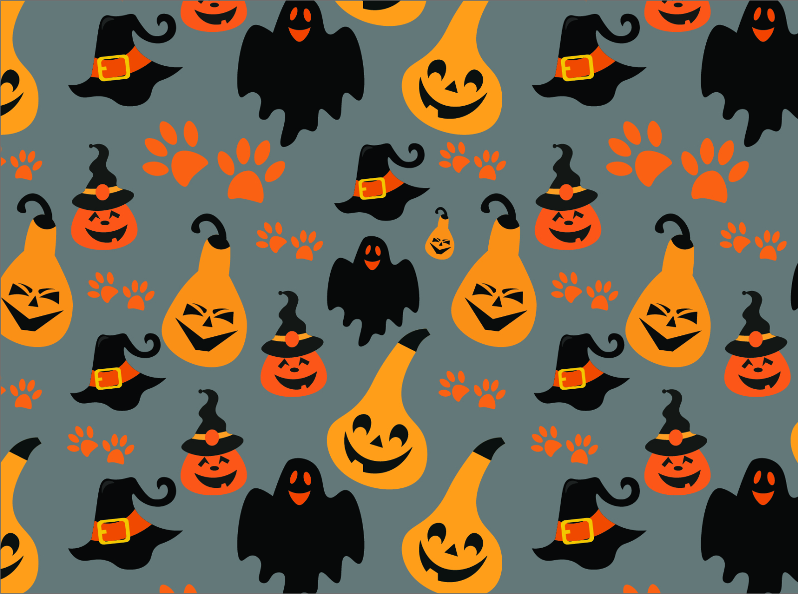 PATTERN SEAMLESS HALLOWEEN by Pattern Space Studio on Dribbble